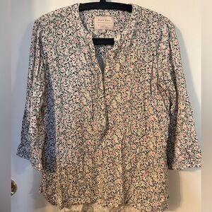 Part Two Chichi Floral Pattern Blouse - White, Black and Pink.